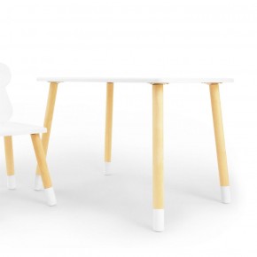 Комплект детской мебели стол и стул Корона (Белый/Белый/Береза) в Менделеевске - mendeleevsk.ok-mebel.com | фото 2