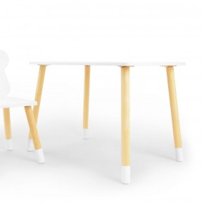 Комплект детской мебели стол и стул Звездочка (Белый/Белый/Береза) в Менделеевске - mendeleevsk.ok-mebel.com | фото