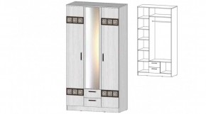 КОСТА-РИКА Шкаф 3-х створчатый (анкор светлый) в Менделеевске - mendeleevsk.ok-mebel.com | фото
