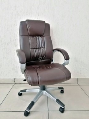 Кресло Barneo K-6 для руководителя (коричневая экокожа) в Менделеевске - mendeleevsk.ok-mebel.com | фото 1