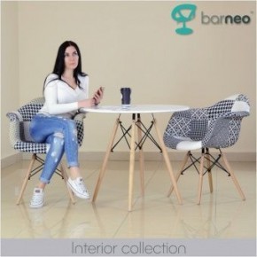 Кресло Barneo N-14 Patchwork черно-белый в Менделеевске - mendeleevsk.ok-mebel.com | фото 3