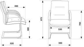 Кресло Бюрократ T-9927SL-LOW-V/BLACK в Менделеевске - mendeleevsk.ok-mebel.com | фото 4