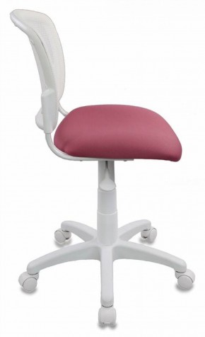 Кресло детское Бюрократ CH-W296NX/26-31 белый TW-15 розовый 26-31 в Менделеевске - mendeleevsk.ok-mebel.com | фото 2