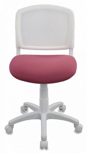 Кресло детское Бюрократ CH-W296NX/26-31 белый TW-15 розовый 26-31 в Менделеевске - mendeleevsk.ok-mebel.com | фото 3