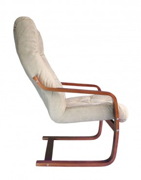 Кресло для отдыха (пружинка) Магнат 102-З-КР замша КРЕМ в Менделеевске - mendeleevsk.ok-mebel.com | фото 2