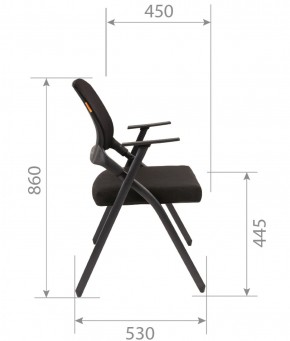 Кресло для посетителей CHAIRMAN NEXX (ткань стандарт черный/сетка DW-01) в Менделеевске - mendeleevsk.ok-mebel.com | фото 7