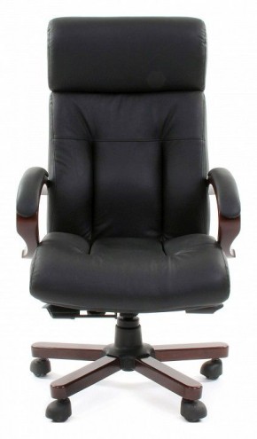 Кресло для руководителя Chairman 421 черный/орех темный, черный в Менделеевске - mendeleevsk.ok-mebel.com | фото 2