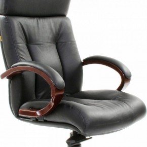 Кресло для руководителя Chairman 421 черный/орех темный, черный в Менделеевске - mendeleevsk.ok-mebel.com | фото 6