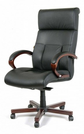 Кресло для руководителя Chairman 421 черный/орех темный, черный в Менделеевске - mendeleevsk.ok-mebel.com | фото 7