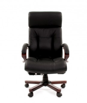 Кресло для руководителя CHAIRMAN  421 (Натуральная кожа) Черное в Менделеевске - mendeleevsk.ok-mebel.com | фото 2