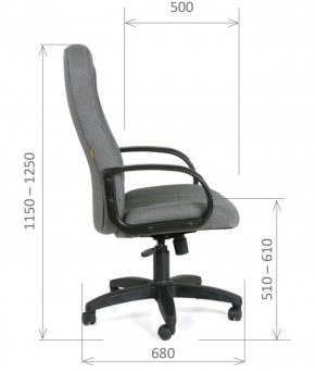Кресло для руководителя  CHAIRMAN 685 СТ (ткань стандарт 10-356 черная) в Менделеевске - mendeleevsk.ok-mebel.com | фото 6
