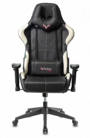 Кресло игровое Бюрократ VIKING 5 AERO WHITE черный/белый в Менделеевске - mendeleevsk.ok-mebel.com | фото 3