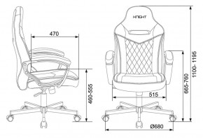 Кресло игровое Бюрократ VIKING 6 KNIGHT B FABRIC черный в Менделеевске - mendeleevsk.ok-mebel.com | фото 4