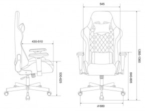 Кресло игровое Бюрократ VIKING 7 KNIGHT B FABRIC черный в Менделеевске - mendeleevsk.ok-mebel.com | фото 4