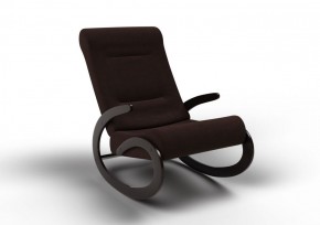 Кресло-качалка Мальта 10-Т-Ш (ткань/венге) ШОКОЛАД в Менделеевске - mendeleevsk.ok-mebel.com | фото