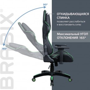Кресло компьютерное BRABIX "GT Carbon GM-120" (черное/зеленое) 531929 в Менделеевске - mendeleevsk.ok-mebel.com | фото 2