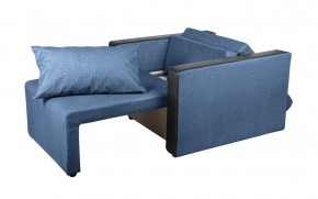 Кресло-кровать Милена с подлокотниками (синий) Велюр в Менделеевске - mendeleevsk.ok-mebel.com | фото 2