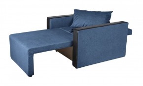 Кресло-кровать Милена с подлокотниками (синий) Велюр в Менделеевске - mendeleevsk.ok-mebel.com | фото 3