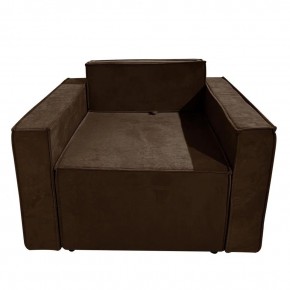 Кресло-кровать Принц КК1-ВК (велюр коричневый) в Менделеевске - mendeleevsk.ok-mebel.com | фото 1