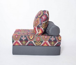 Кресло-кровать-пуф бескаркасное Прайм (мехико серый-графит) в Менделеевске - mendeleevsk.ok-mebel.com | фото