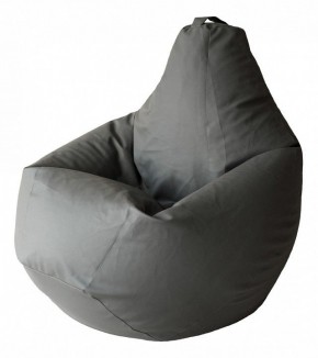 Кресло-мешок Серая ЭкоКожа 3XL 150*110 см в Менделеевске - mendeleevsk.ok-mebel.com | фото