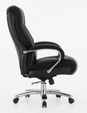 Кресло офисное BRABIX PREMIUM "Bomer HD-007" (рециклированная кожа, хром, черное) 531939 в Менделеевске - mendeleevsk.ok-mebel.com | фото 3