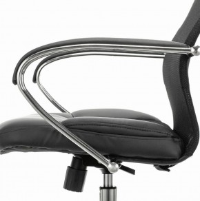 Кресло офисное BRABIX PREMIUM "Stalker EX-608 CH" (хром, ткань-сетка/кожзам, черное) 532091 в Менделеевске - mendeleevsk.ok-mebel.com | фото 4