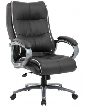 Кресло офисное BRABIX PREMIUM "Strong HD-009" (экокожа черная, ткань серая) 531945 в Менделеевске - mendeleevsk.ok-mebel.com | фото