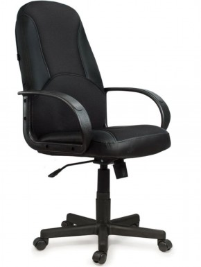 Кресло офисное BRABIX "City EX-512" (кожзам черный, ткань черная) 531407 в Менделеевске - mendeleevsk.ok-mebel.com | фото