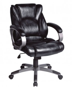 Кресло офисное BRABIX "Eldorado EX-504", экокожа, черное, 530874 в Менделеевске - mendeleevsk.ok-mebel.com | фото 1