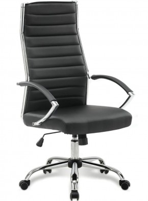 Кресло офисное BRABIX "Style EX-528", экокожа, хром, черное, 531947 в Менделеевске - mendeleevsk.ok-mebel.com | фото