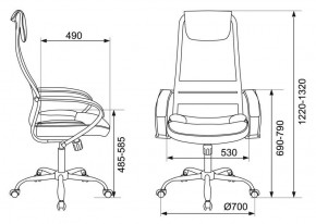 Кресло руководителя Бюрократ CH-608SL/BLACK в Менделеевске - mendeleevsk.ok-mebel.com | фото 4