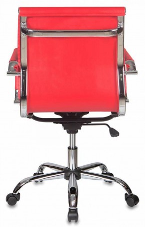 Кресло руководителя Бюрократ CH-993-LOW/RED красный в Менделеевске - mendeleevsk.ok-mebel.com | фото 4