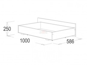 Кровать 1.4 каркас + спинка головная + 2 ящика Ольга-14 без основания в Менделеевске - mendeleevsk.ok-mebel.com | фото 4