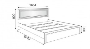 Кровать 1.6 М09 с мягкой спинкой и настилом Беатрис (Орех гепланкт) в Менделеевске - mendeleevsk.ok-mebel.com | фото