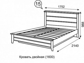 Кровать 1600 с ПМ София 15 в Менделеевске - mendeleevsk.ok-mebel.com | фото 3