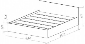 НИЦЦА-14 Кровать 1600 с настилом ЛДСП (НЦ.14) в Менделеевске - mendeleevsk.ok-mebel.com | фото 3