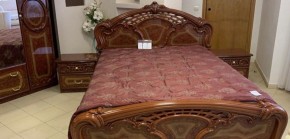 Кровать 2-х спальная 1600*2000 Роза, без основания (01.116) орех в Менделеевске - mendeleevsk.ok-mebel.com | фото