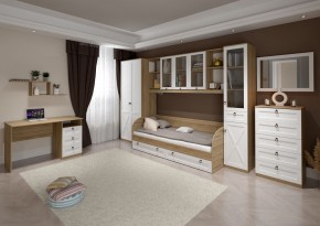 Кровать 800 «ТУРИН» с настилом ЛДСП в Менделеевске - mendeleevsk.ok-mebel.com | фото 3