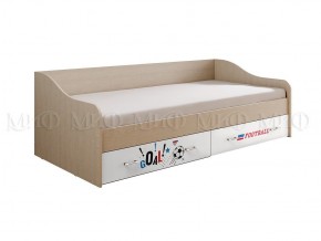 ВЕГА NEW Boy  Кровать 900 с настилом ЛДСП (дуб беленый) в Менделеевске - mendeleevsk.ok-mebel.com | фото