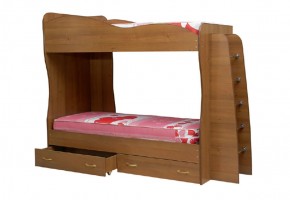 Кровать детская 2-х ярусная Юниор-1 (800*2000) ЛДСП в Менделеевске - mendeleevsk.ok-mebel.com | фото 1