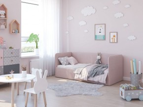 Кровать-диван Leonardo 160*70 (Розовый) + боковина в Менделеевске - mendeleevsk.ok-mebel.com | фото 5