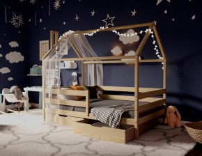 Кровать-домик 80*160 без покраски в Менделеевске - mendeleevsk.ok-mebel.com | фото