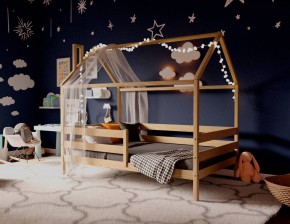 Кровать-домик 80*190 без покраски в Менделеевске - mendeleevsk.ok-mebel.com | фото 3