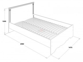 Кровать двойная Ольга 1Н + 2-а ящика (1400*2000) в Менделеевске - mendeleevsk.ok-mebel.com | фото 3