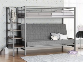 Кровать двухъярусная с диваном "Мадлен-3" (Серый/Серый) в Менделеевске - mendeleevsk.ok-mebel.com | фото
