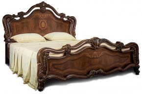 Кровать двуспальная "Илона" без мягкого изголовья (1600) караваджо в Менделеевске - mendeleevsk.ok-mebel.com | фото