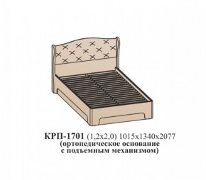 Кровать ЭЙМИ с подъемным механизмом КРП-1701 Бодега белая/патина серебро (1200х2000) в Менделеевске - mendeleevsk.ok-mebel.com | фото