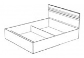 Кровать Ненси 1400 без основания (1440*900*2042) Венге/Белый в Менделеевске - mendeleevsk.ok-mebel.com | фото