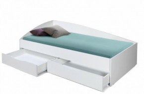 Кровать одинарная "Фея - 3" асимметричная 2000х900 (белая) в Менделеевске - mendeleevsk.ok-mebel.com | фото 2